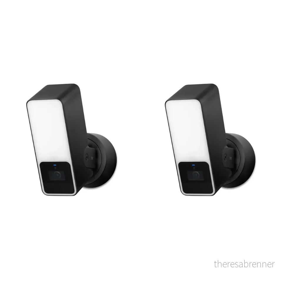 Eve - Outdoor Cam - Secure floodlight camera with Apple HomeKit Secure Video technology - 2 Pack - Gratis frakt v:2842285