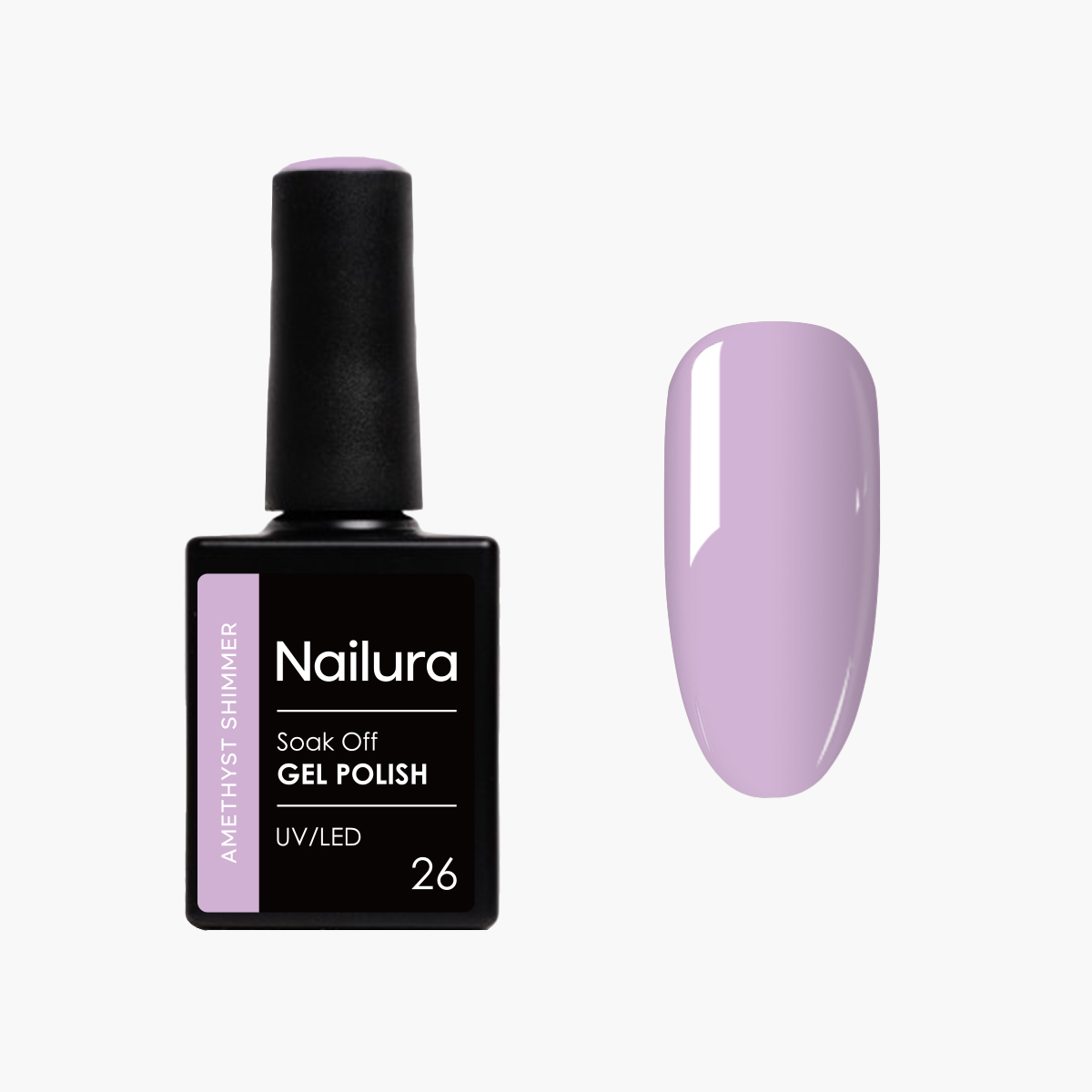 Nailura – Gel Polish 26 – Amethyst Shimmer – Amethyst Purple – 10 ml – Amethyst Shimmer v:2357367