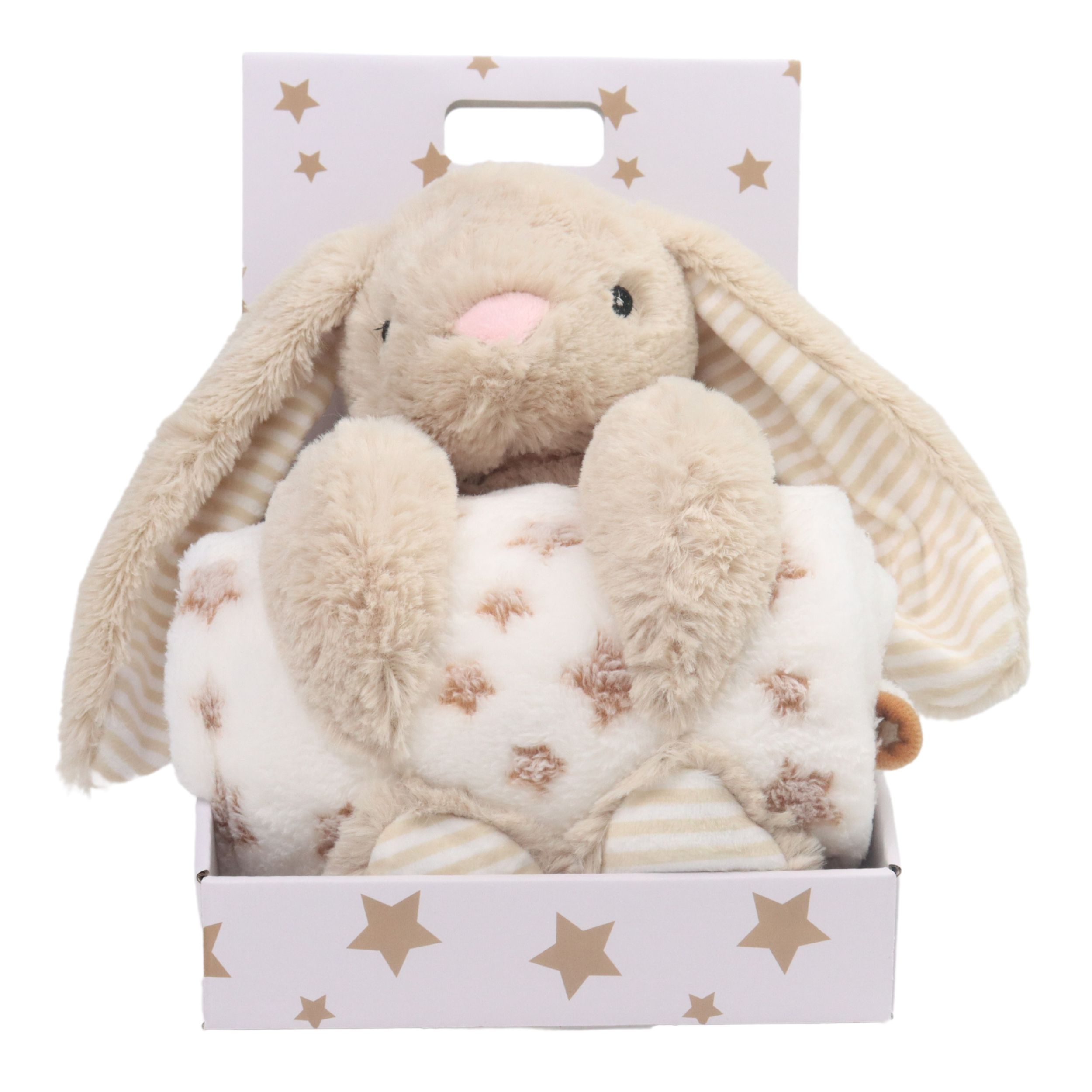 Carlo Baby – Fleece Blanket Beige Star & Stuffed Animal Beige Rabbit (18433) v:4580519 Carlo Baby – Fleece Blanket Beige Star & Stuffed Animal Beige Rabbit (18433) v:4580519