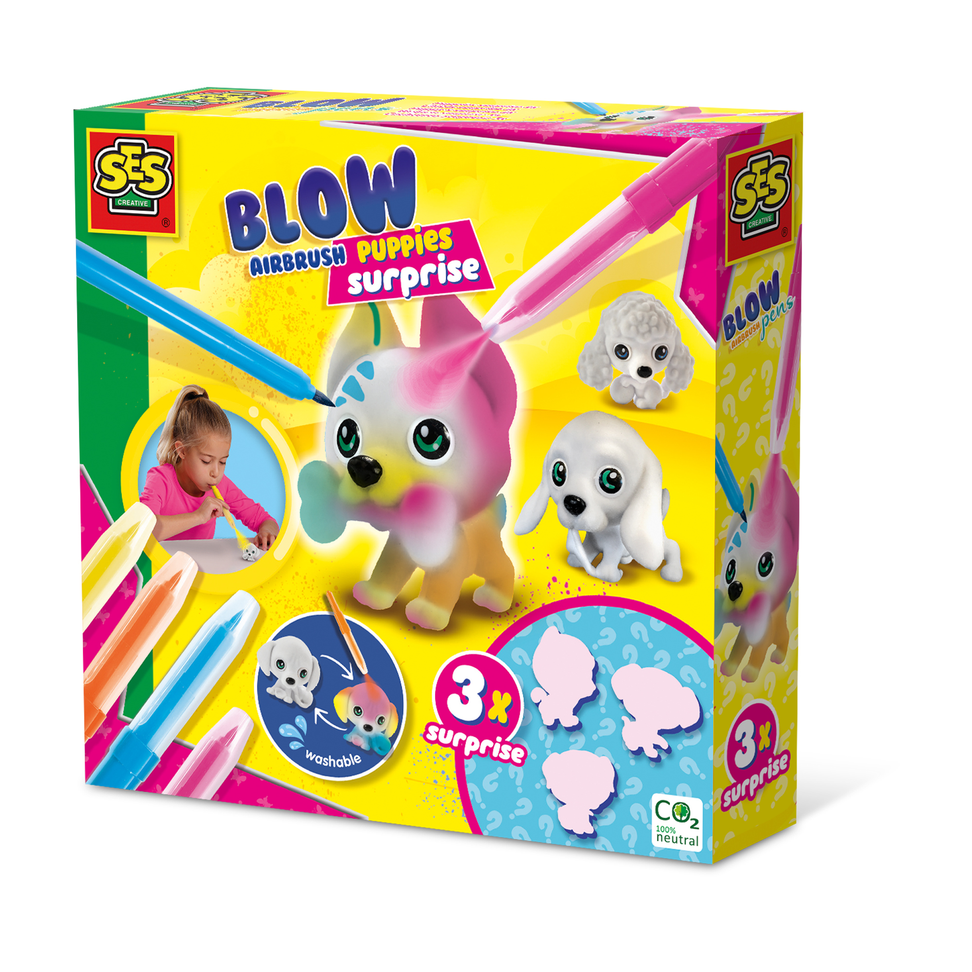 SES Creative - Blow Pens - Decorate 3 Puppies - (S14333) v:2301423