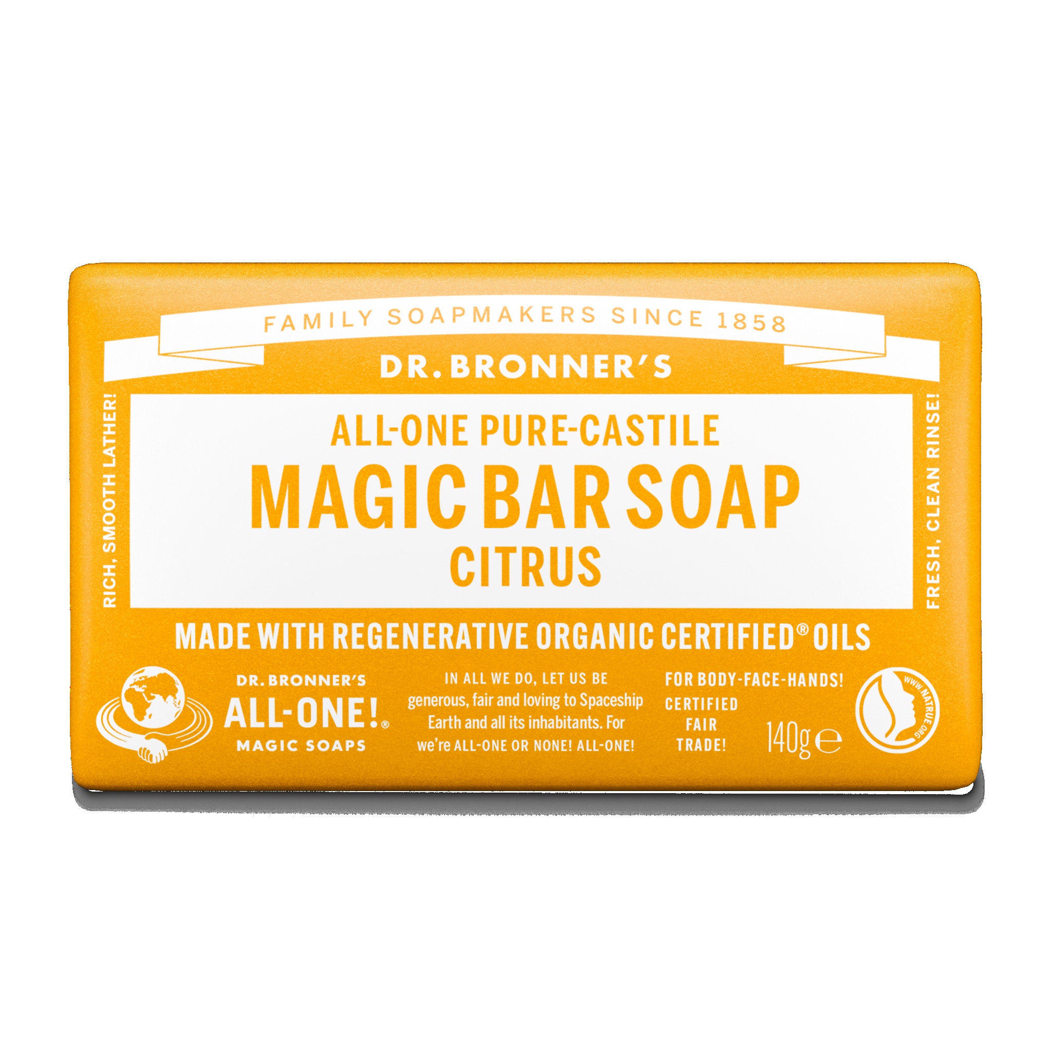 Dr. Bronner's - Magic Bar Soap Citrus 140 g - 140 v:5870557