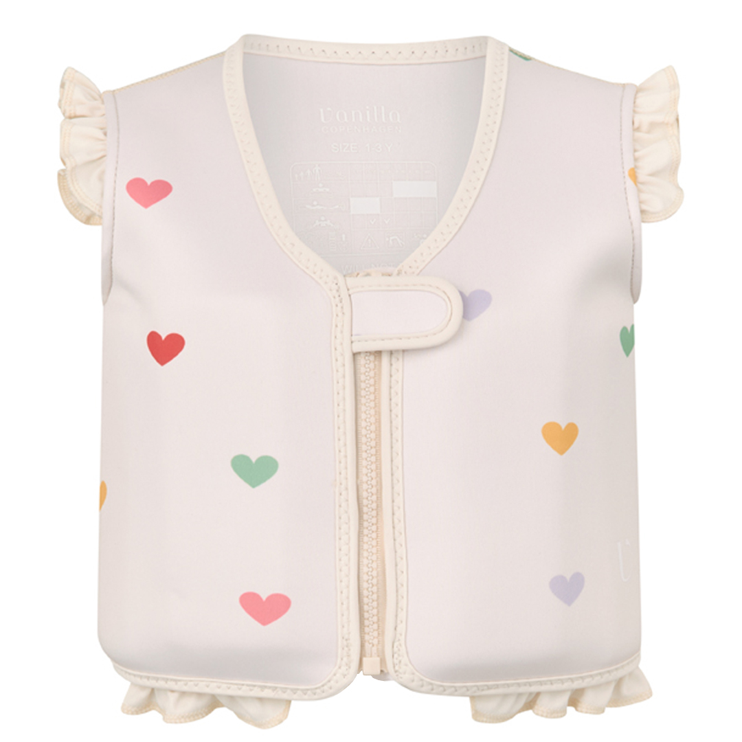 Vanilla Copenhagen - Swim Vest - Neoprene - Hearts - 6-8 Y (NEOV3126-2) - Gratis frakt v:5889075