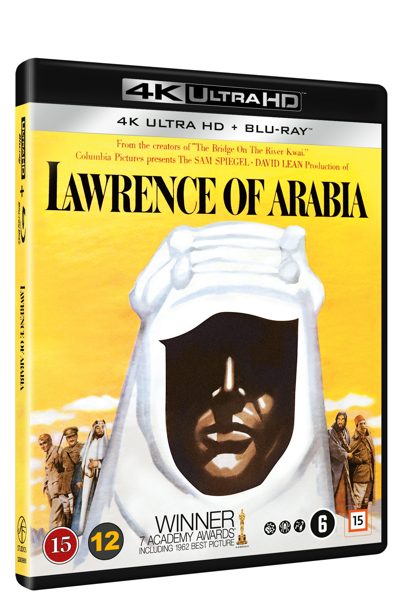 Lawrence of Arabia (4K Ultra-HD + Blu-ray) (Nordic) (4 DISC edition) - 4K Blu-Ray - Standard v:2920826