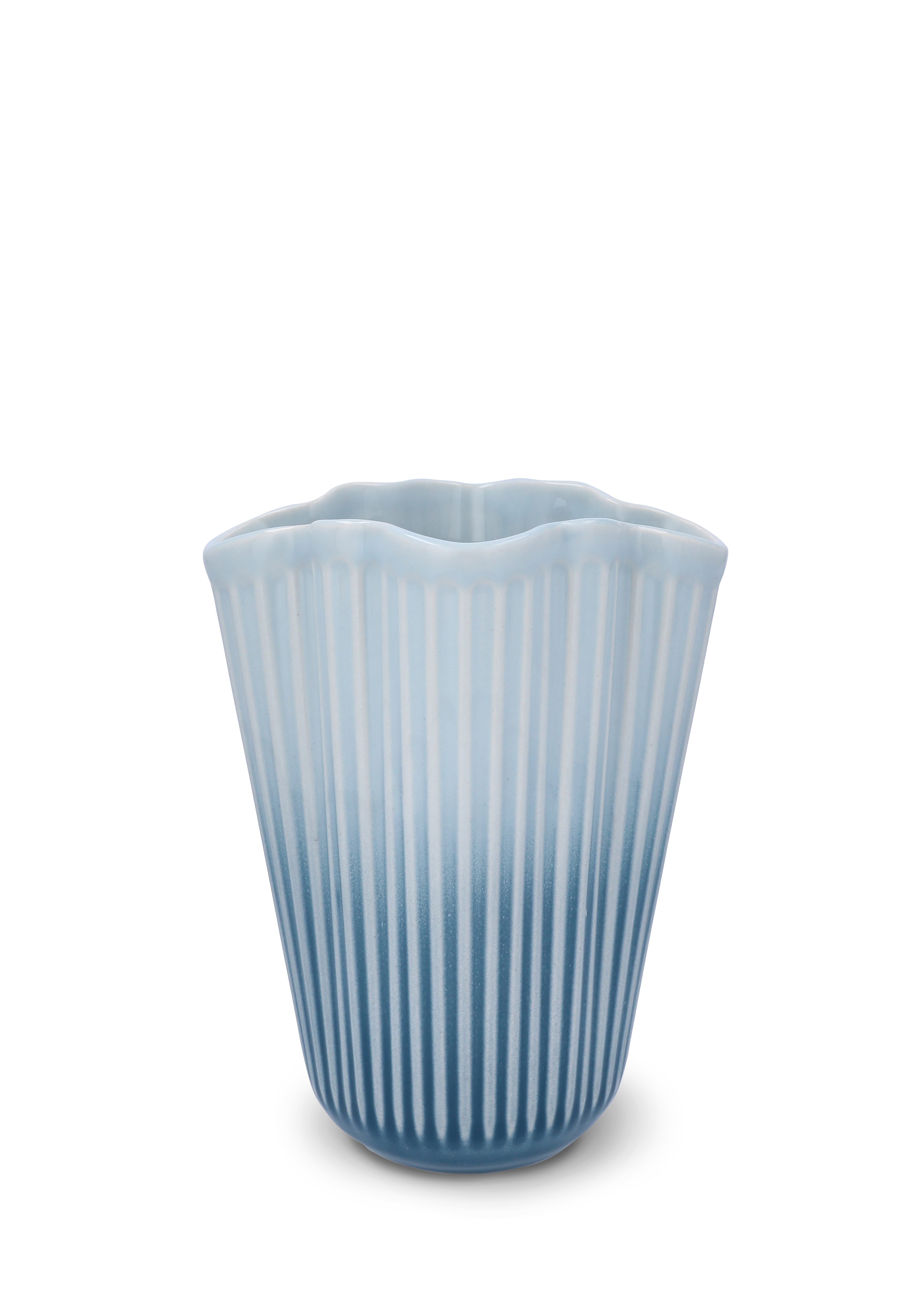 Kähler - Hammershøi Unfold Vase - Blå - 20.5 cm v:2476107