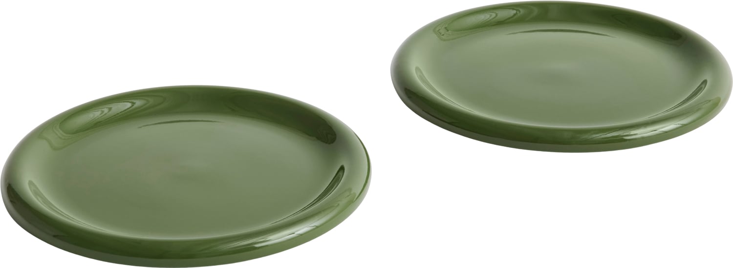 HAY - Barro Tallerken Ø24 cm - 2 stk. (Grønn) - Green v:8268479