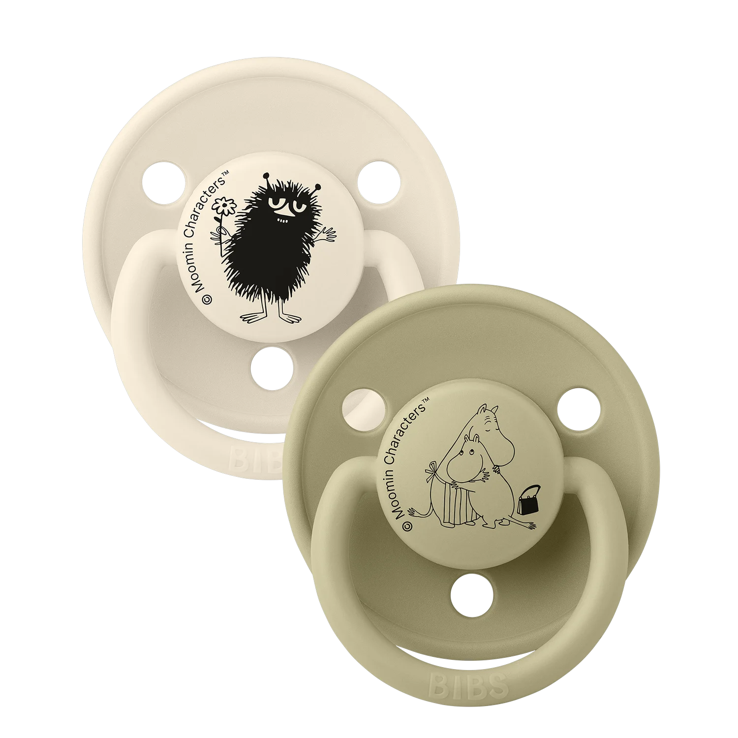 BIBS – Moomins Pacifier De Lux Stinky 2 PACK – Silicone Ivory/Khaki – Onesize v:8922426 BIBS – Moomins Pacifier De Lux Stinky 2 PACK – Silicone Ivory/Khaki – Onesize v:8922426