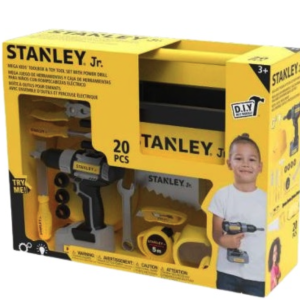 Stanley Jr. – Mega Kids Toolbox & Toy Tool Set with power drill (SRP024-SY) – Gratis frakt v:7981114 Stanley Jr. – Mega Kids Toolbox & Toy Tool Set with power drill (SRP024-SY) – Gratis frakt v:7981114