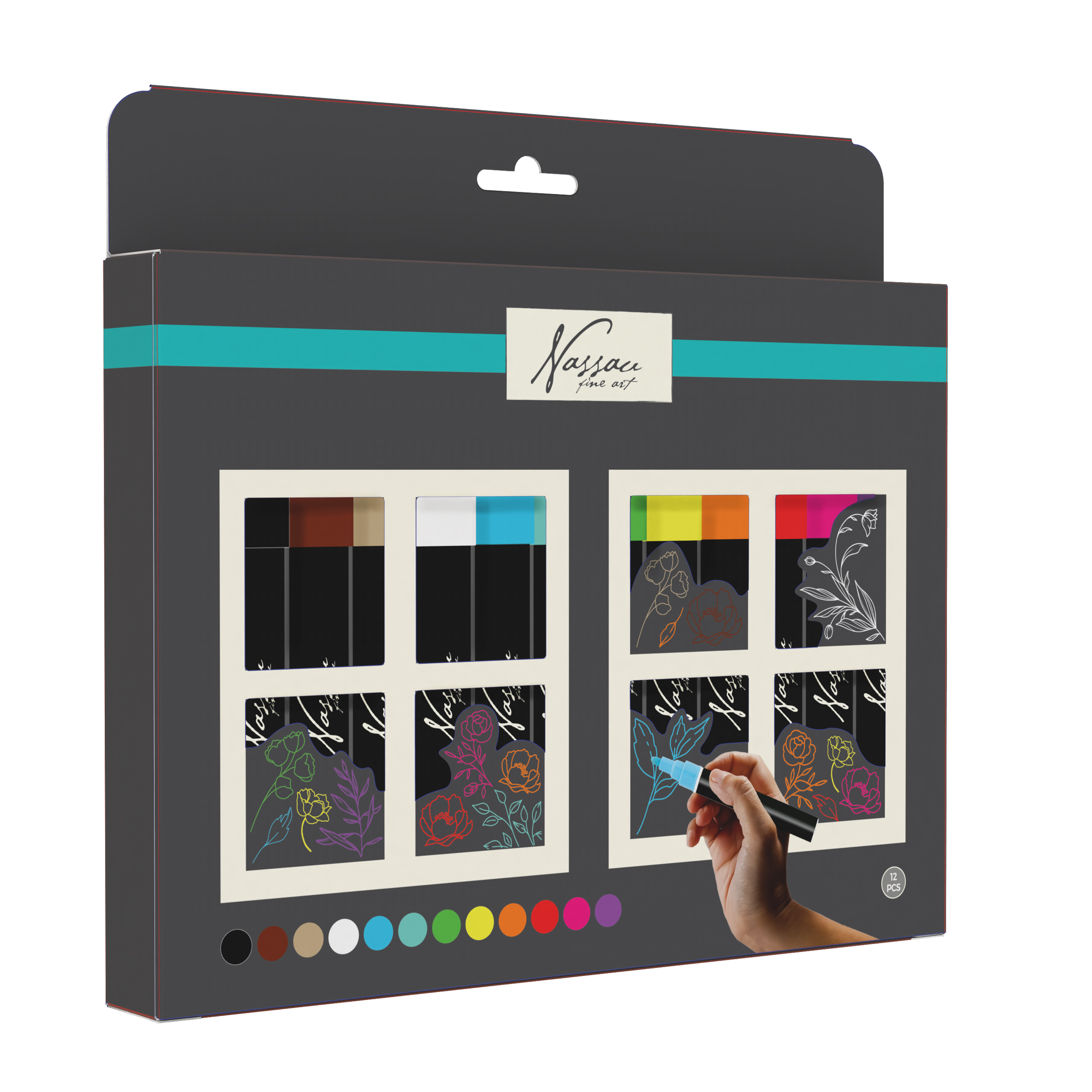 Nassau – Window/chalk Markerset, 23x17x2.5cm, 12 Pcs (AR0166/GE) v:8711827 Nassau – Window/chalk Markerset, 23x17x2.5cm, 12 Pcs (AR0166/GE) v:8711827