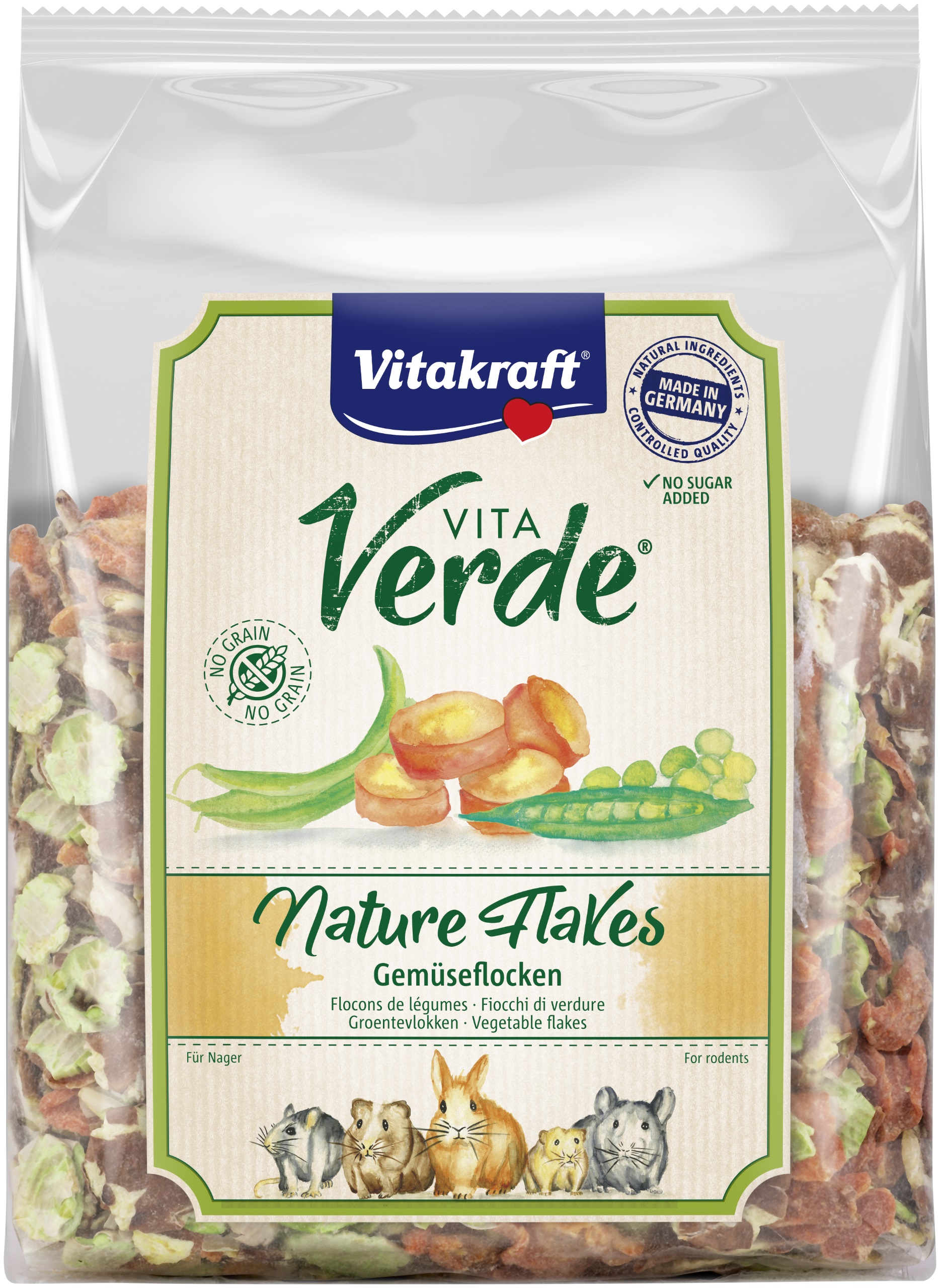 Vitakraft - VitaVerde Nature Flakes Vegetables for rodents 400g (38499) v:9836440