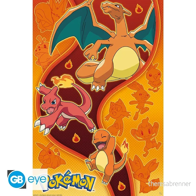 POKEMON – Poster Maxi 91.5×61 – Fire Type v:6829159