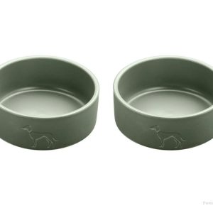 Hunter – 2 x Dog bowl ceramic Osby 1100 ml, khaki v:7774411