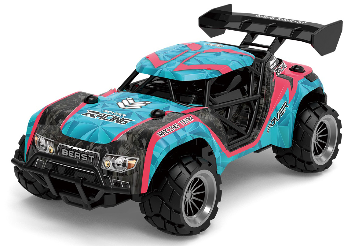 TEC-TOY - R/C 1:20 2,4GHz 3,7V Li-ion - Blue/pink (471411) - blue/pink v:6210679