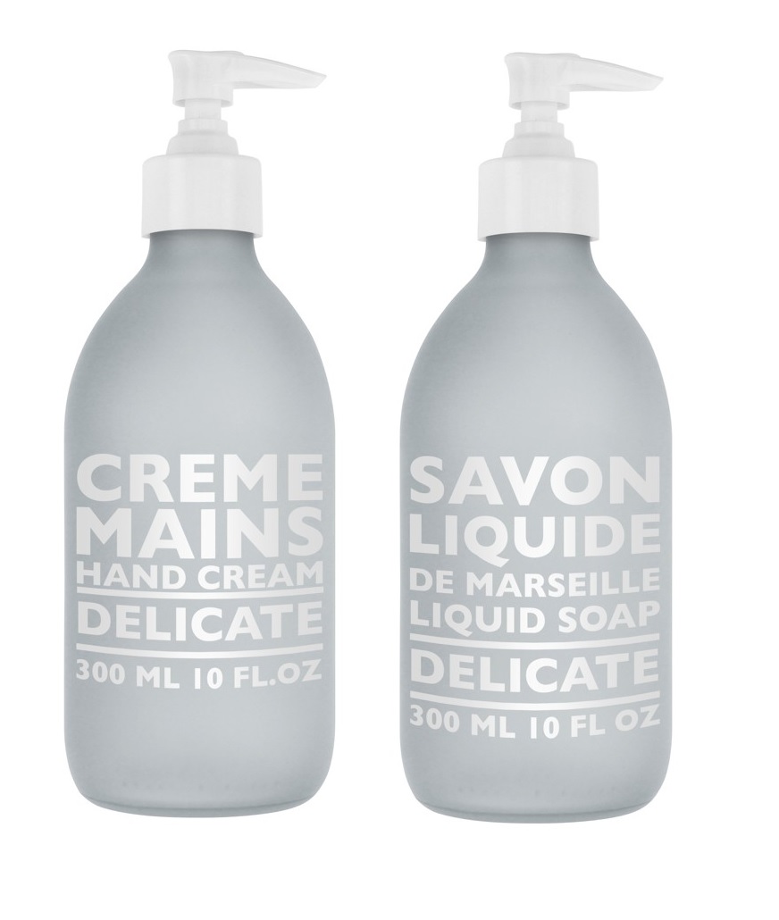 COMPAGNIE DE PROVENCE - Hand Cream Delicate 300 ml + COMPAGNIE DE PROVENCE - Liquid Marseille Soap Delicate 300 ml v:1456001