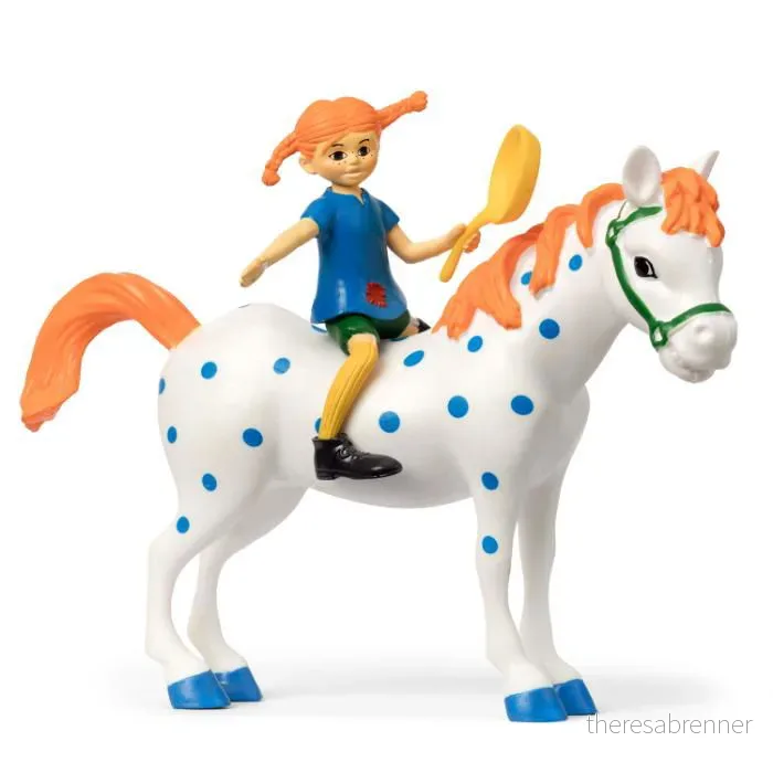 Pippi Langstrømpe - Pippi & Lilla Gubben Figurine Set (18099) v:7655198