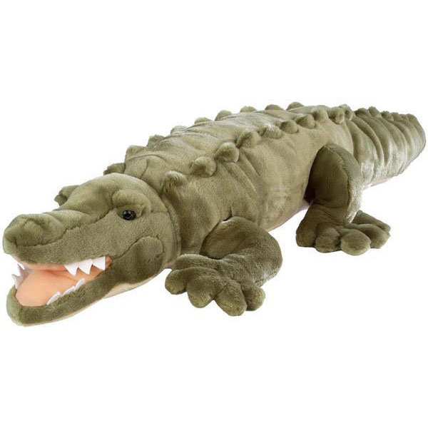 Wild Republic - Kosedyr Jumbo Cuddlekins 76 cm Krokodille - Gratis frakt v:3246138