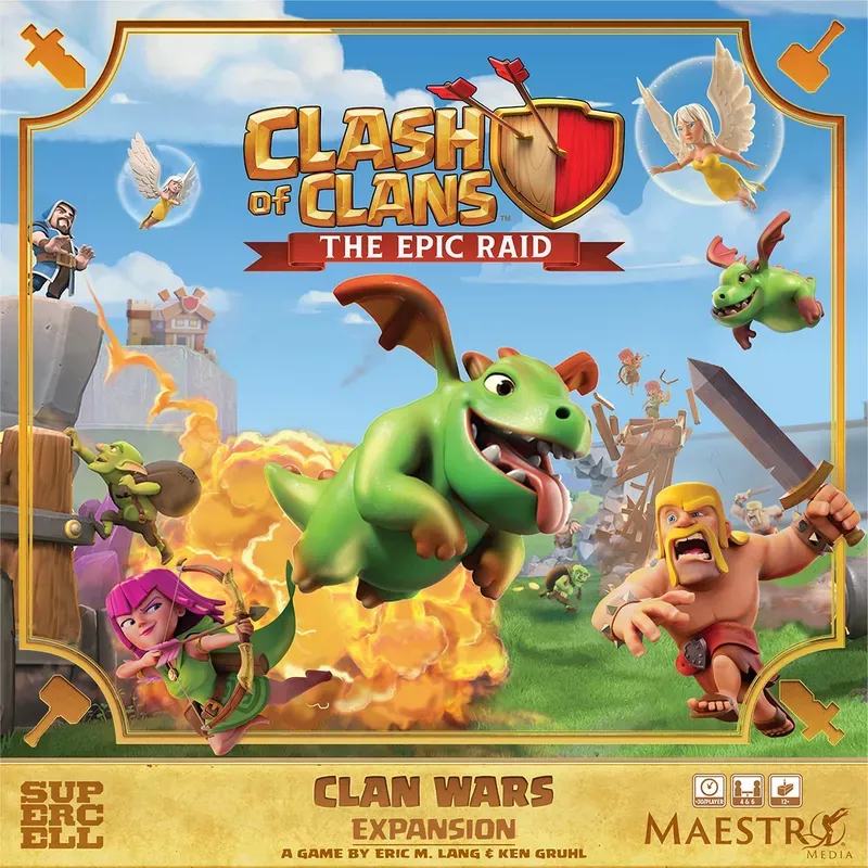 Clash of Clans: The Epic Raid – Clan Wars (MMCLASHEXP02) – Gratis frakt v:4289232
