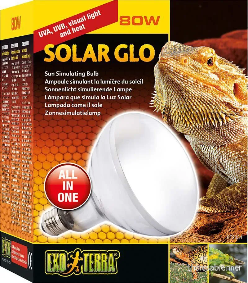 Exo Terra - Solar Glo 80W Uva/Uvb Heat & Sunlight E27 - (220.1818) - 80w v:1778954