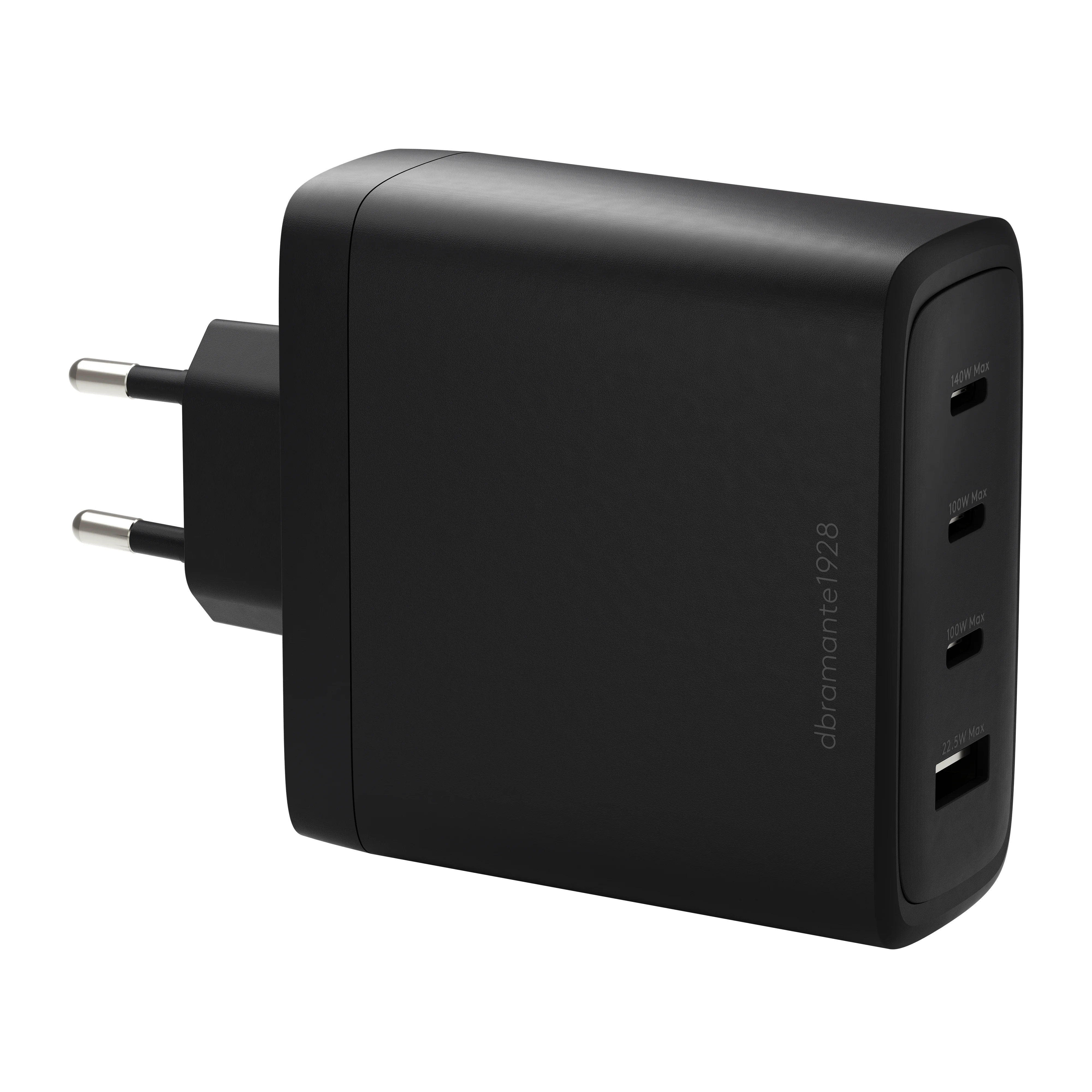 Dbramante1928 - EU Wall Charger - 3xUSB-C 140W + 1xUSB-A - BLK - Black - Gratis frakt v:8090656
