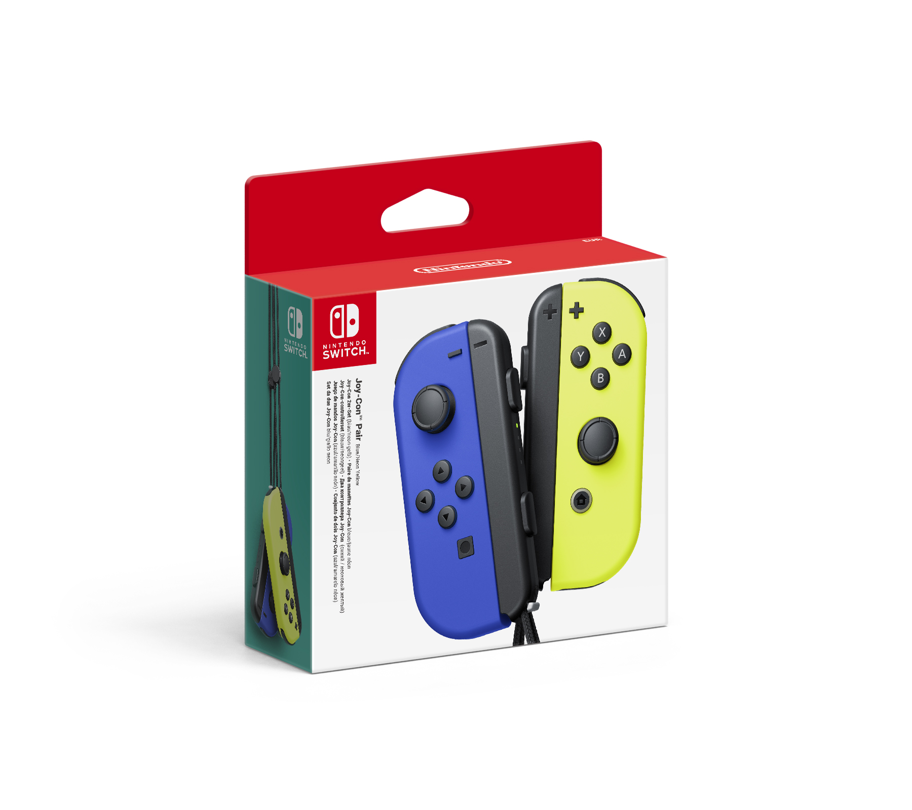 Nintendo Switch Joy-Con Controller Pair - Blue (L) & Neon Yellow (R) - Gratis frakt v:2868188