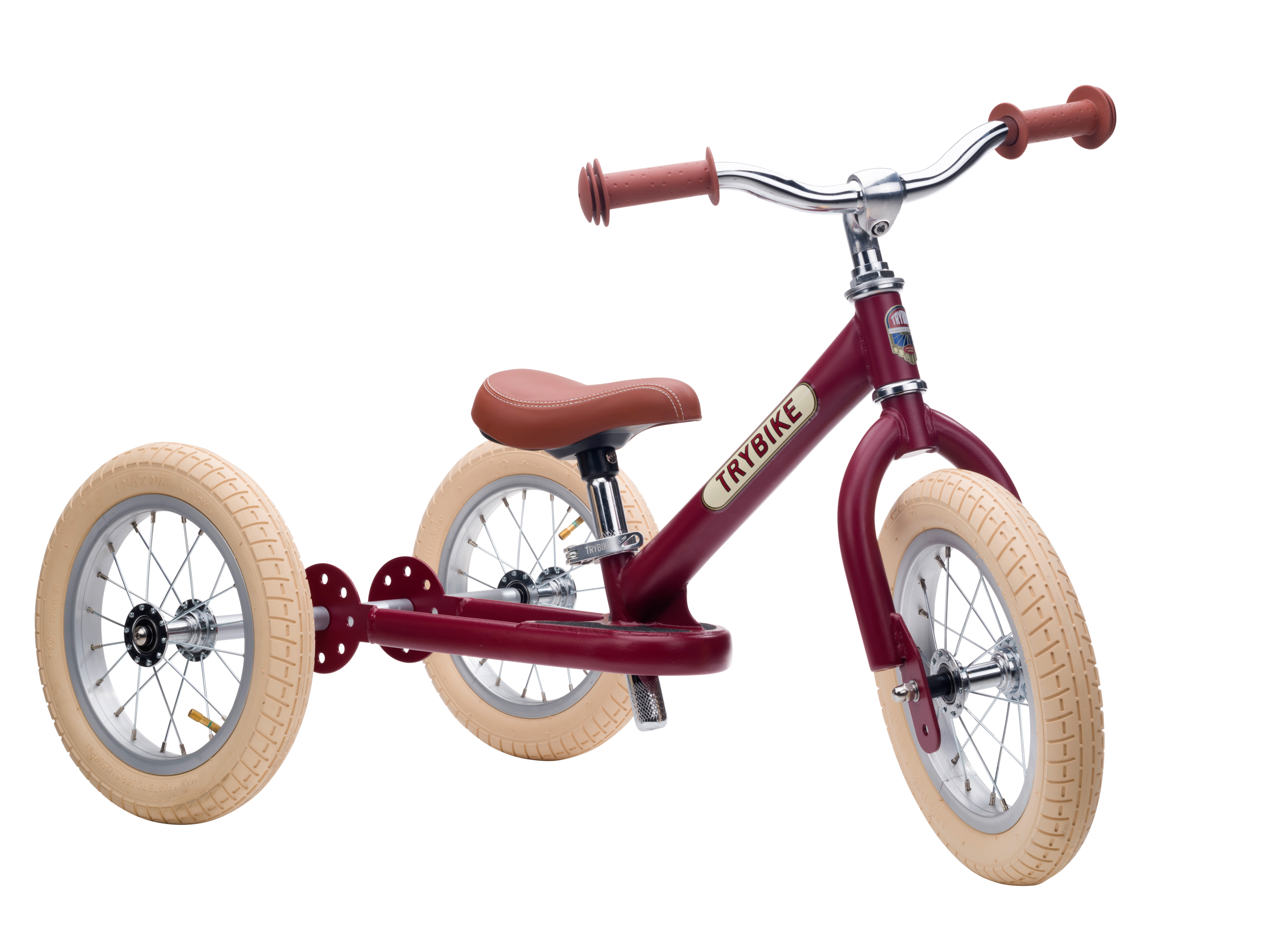 Trybike - 3 wheels Steel - Vintage red (30TBS-3-RED-VIN) - Gratis frakt v:6014101