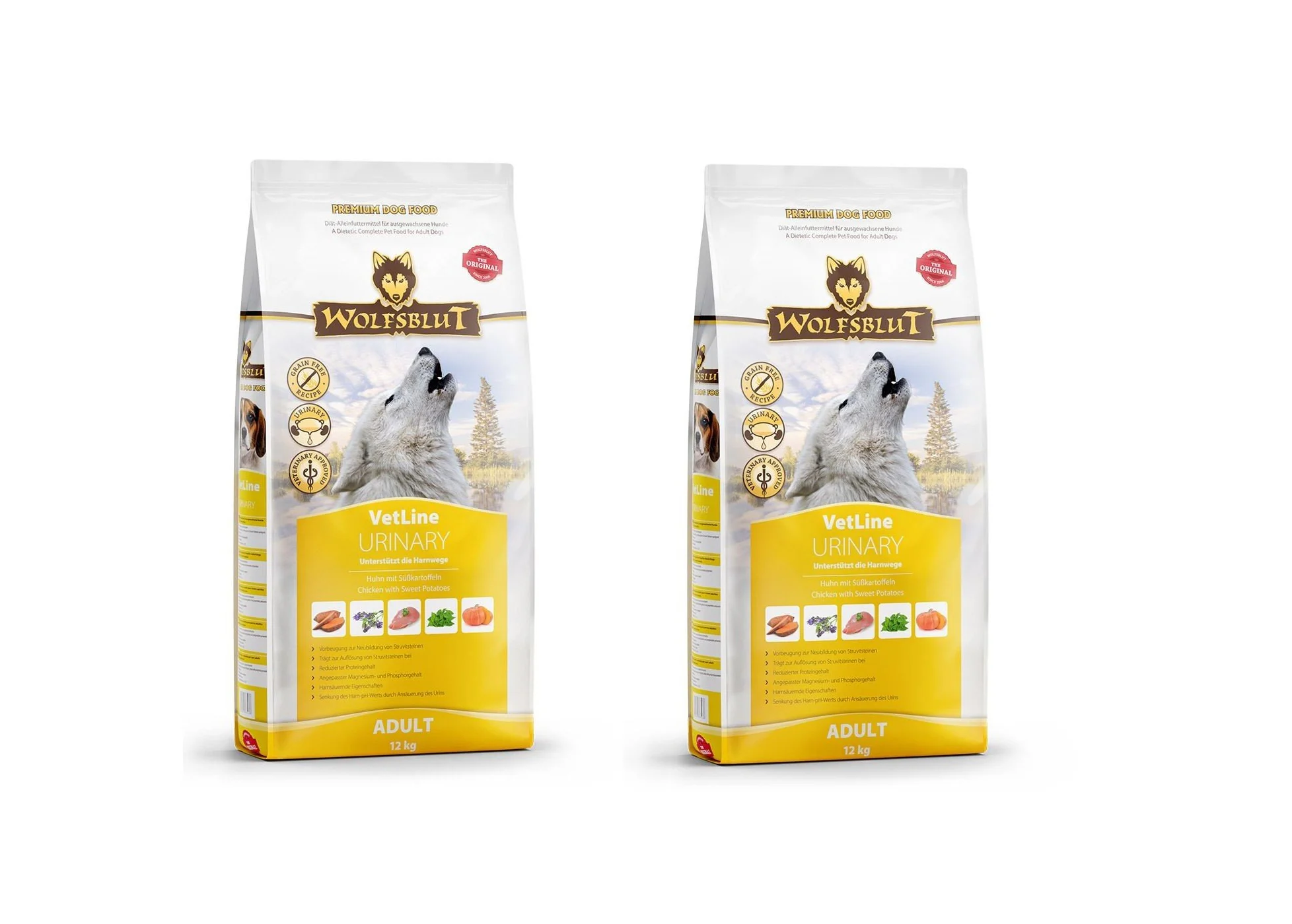 Wolfsblut - 2x Dogfood - Urinary, 12 kg. - Bundle - Gratis frakt v:8638387
