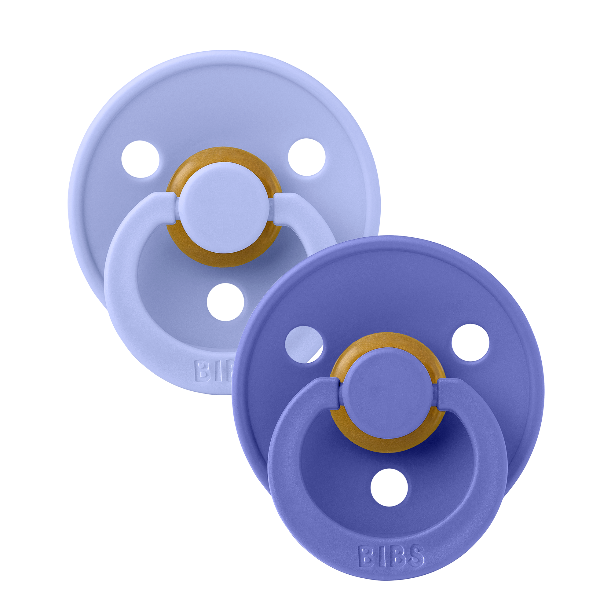 BIBS - Pacifier Colour 2 PACK - Hush/Grape - Size 2 v:5524423