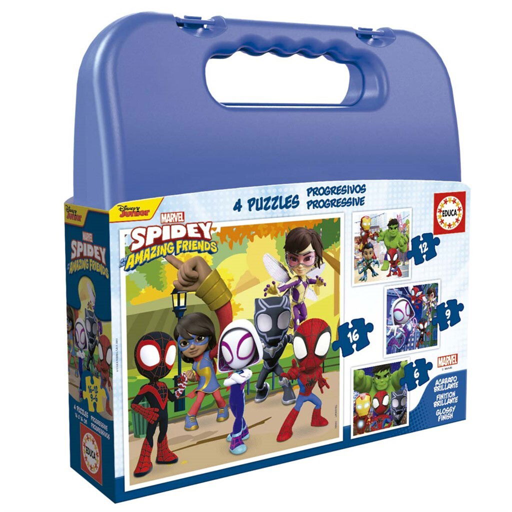 Educa – Puzzle -6-9-12-16 Spidey & His Amazing Friends (80-19580) v:1195931 Educa – Puzzle -6-9-12-16 Spidey & His Amazing Friends (80-19580) v:1195931