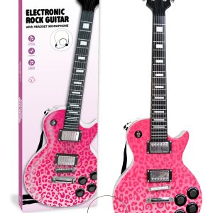 Bontempi – Pink electric rock guitar (241471) – Gratis frakt v:7886343