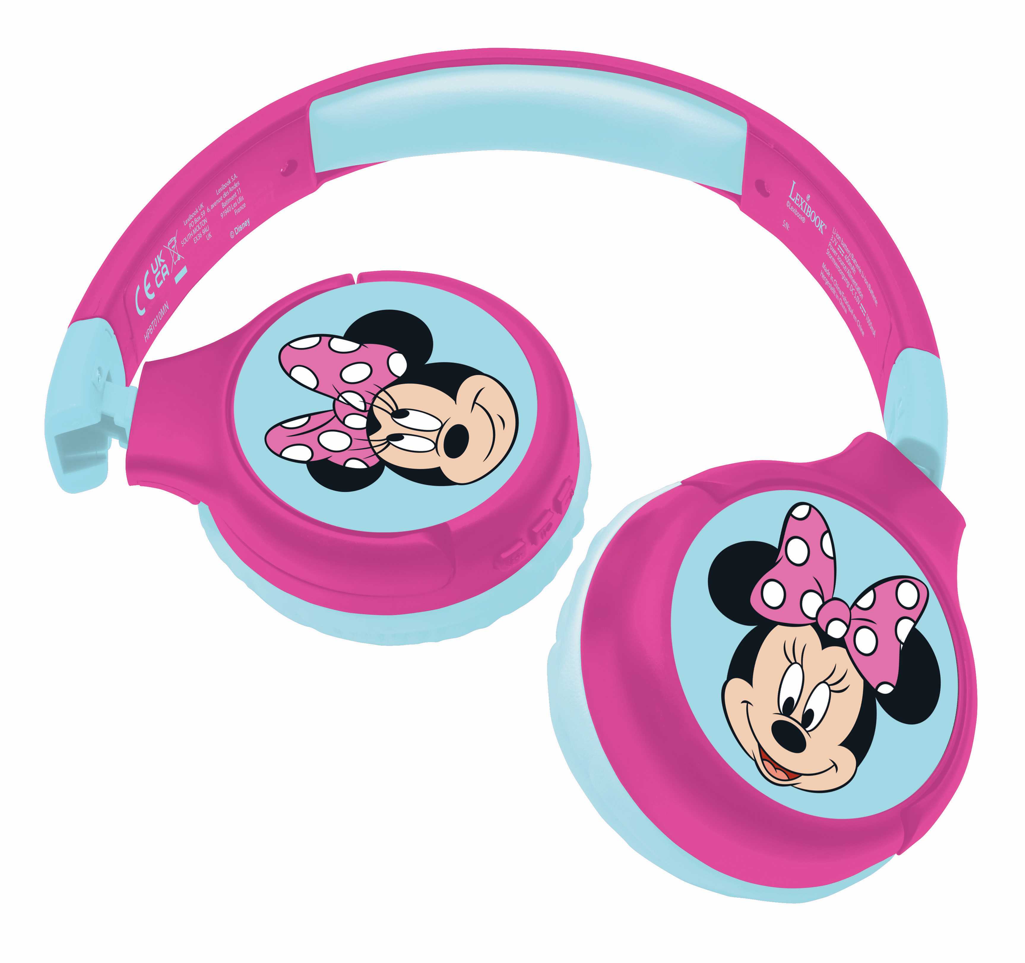 Lexibook - Disney Minnie Mouse - 2 in 1 Foldable Headphones (HPBT010MN) v:5035042