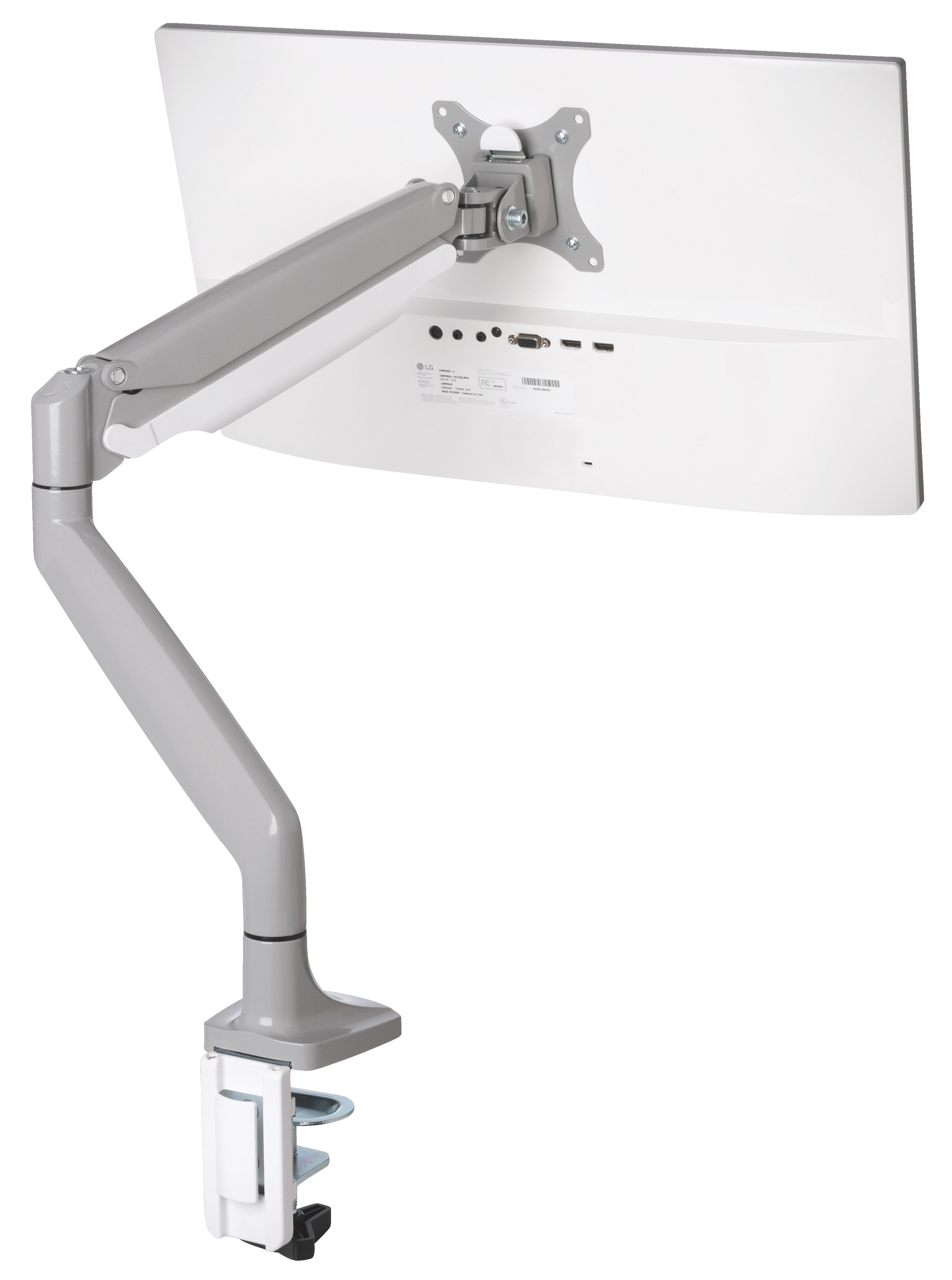 Kensington - SmartFit One-Touch Monitor arm Single - Light grey - Gratis frakt v:7904222