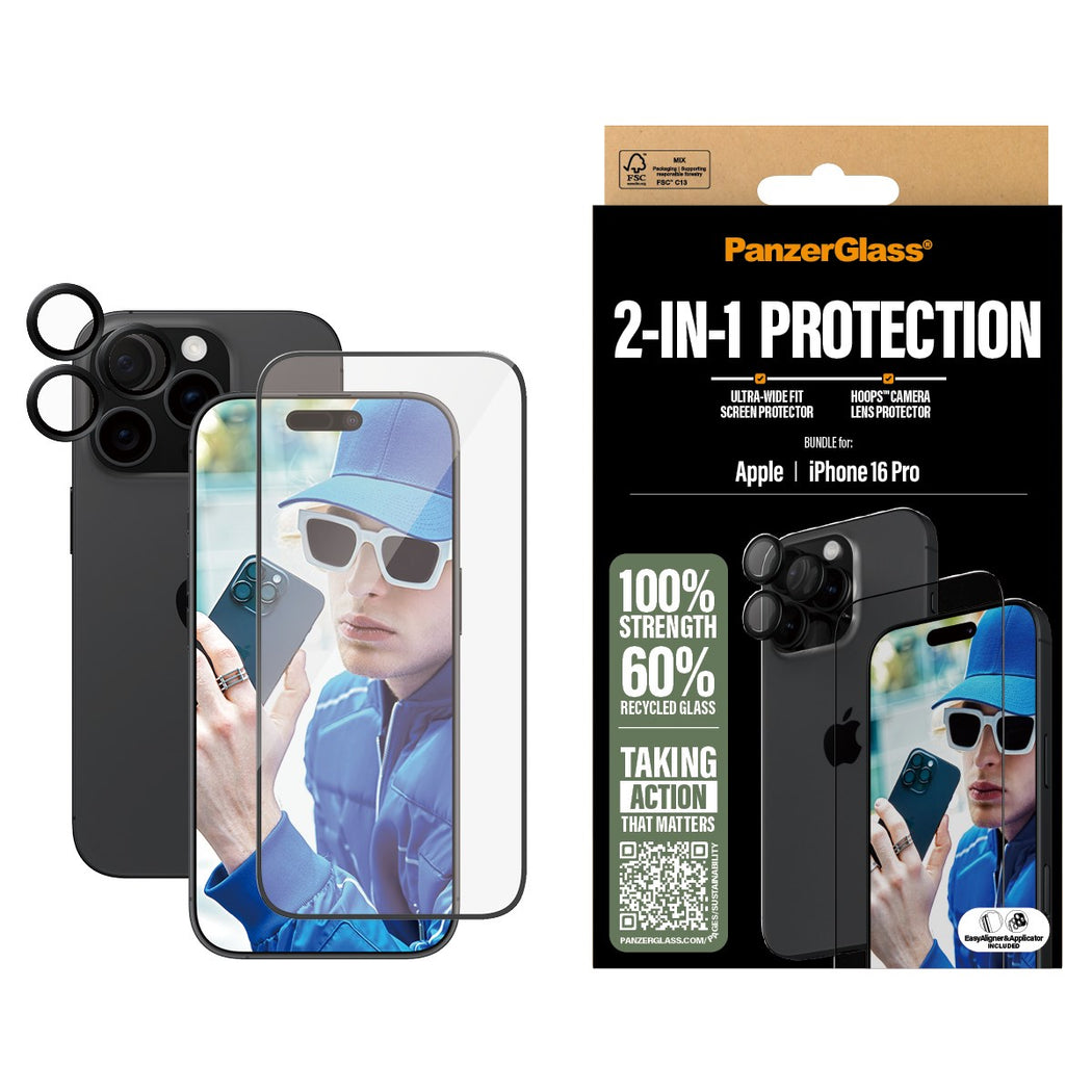 PanzerGlass - iPhone 16 Pro 2-in-1 Protection Bundle v:7926287
