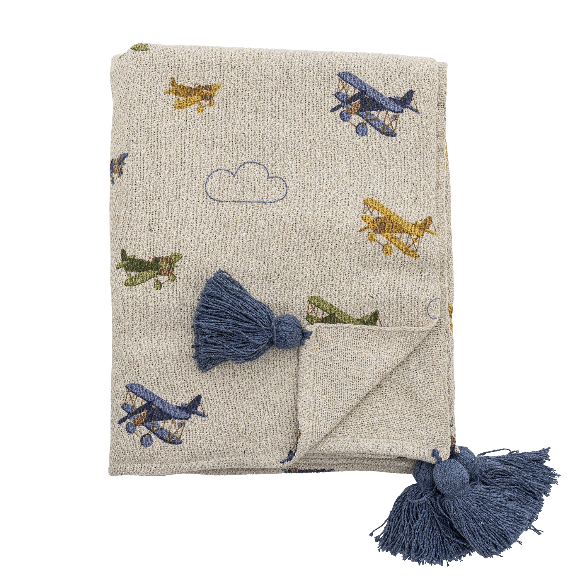 Bloomingville MINI – Plane Throw – Nature v:5152378 Bloomingville MINI – Plane Throw – Nature v:5152378