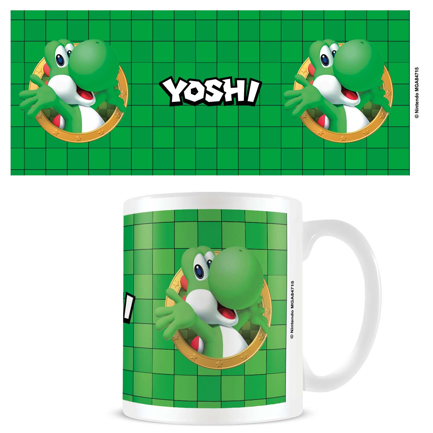 Pyramid International - Super Mario Mug (Yoshi 3D Port) - White v:4896491