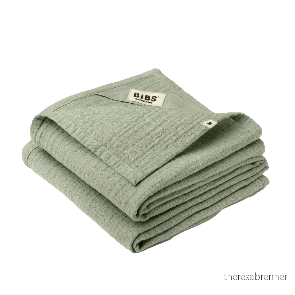 BIBS – Muslin Cloth 2-pack – Sage – 70×70 cm v:5867194 BIBS – Muslin Cloth 2-pack – Sage – 70×70 cm v:5867194