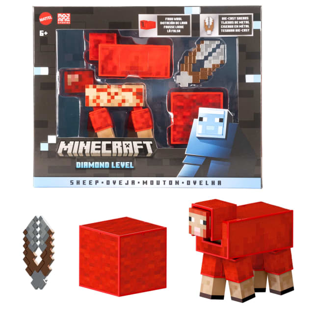 Minecraft - Diamond Level Sheep Action Figure & 3 Accessories (JCV22) v:8872738