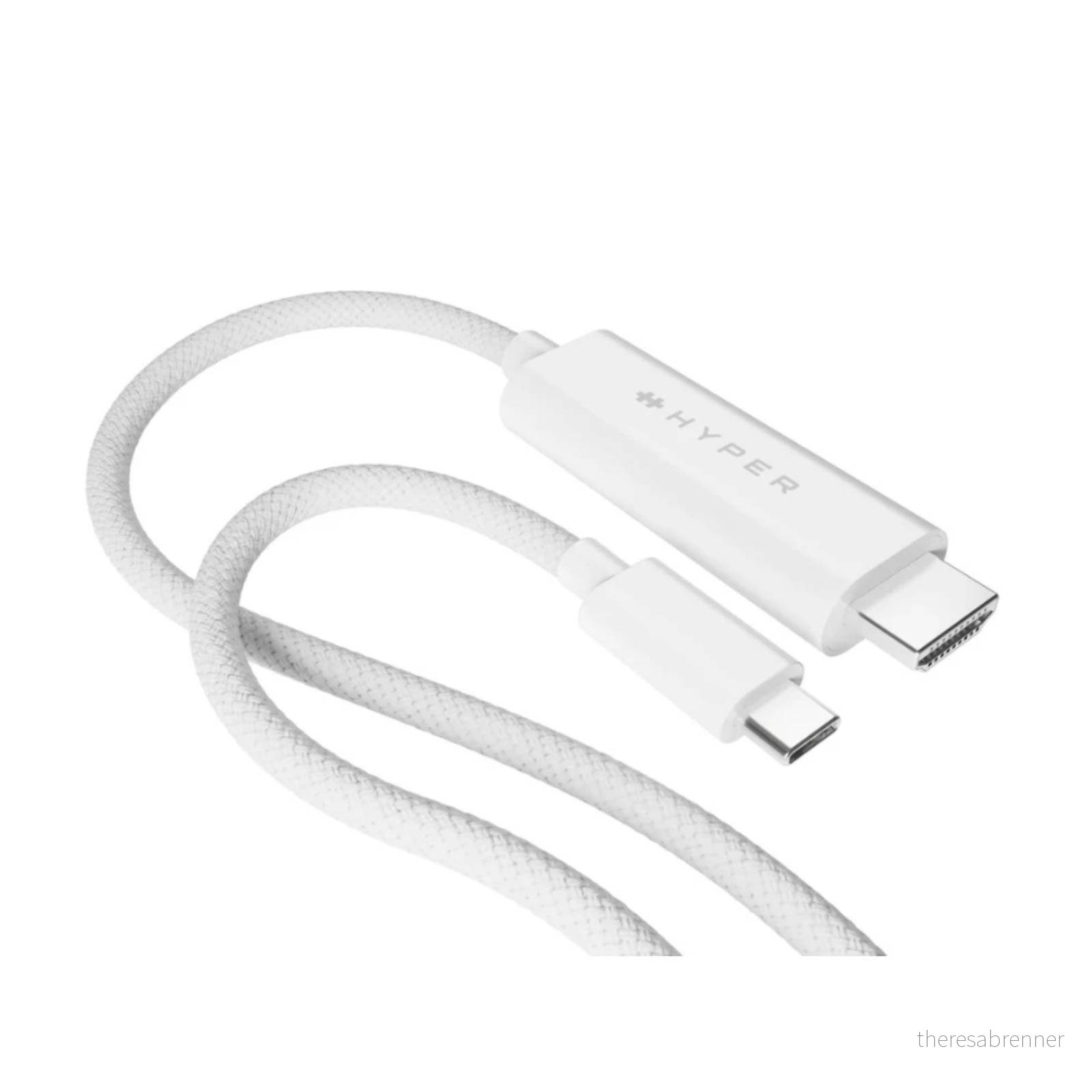 Hyper – 4K USB-C to HDMI Cable – White v:2446357 Hyper – 4K USB-C to HDMI Cable – White v:2446357