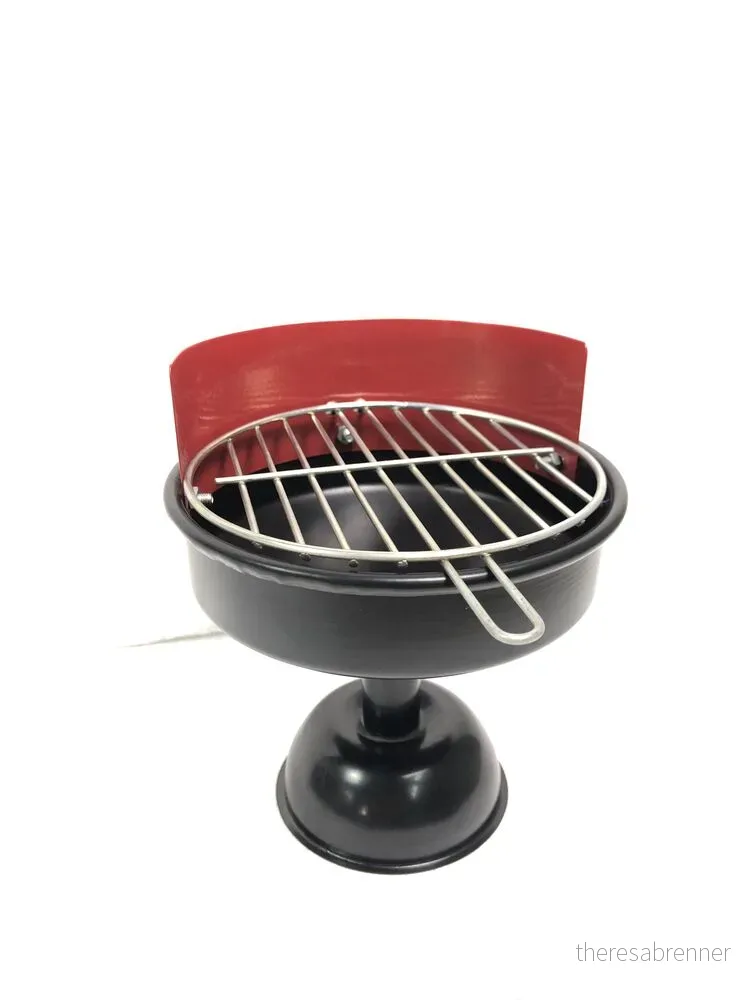 Winkee - Mini BBQ Grill Ashtray - 12 cm diameter v:9542097