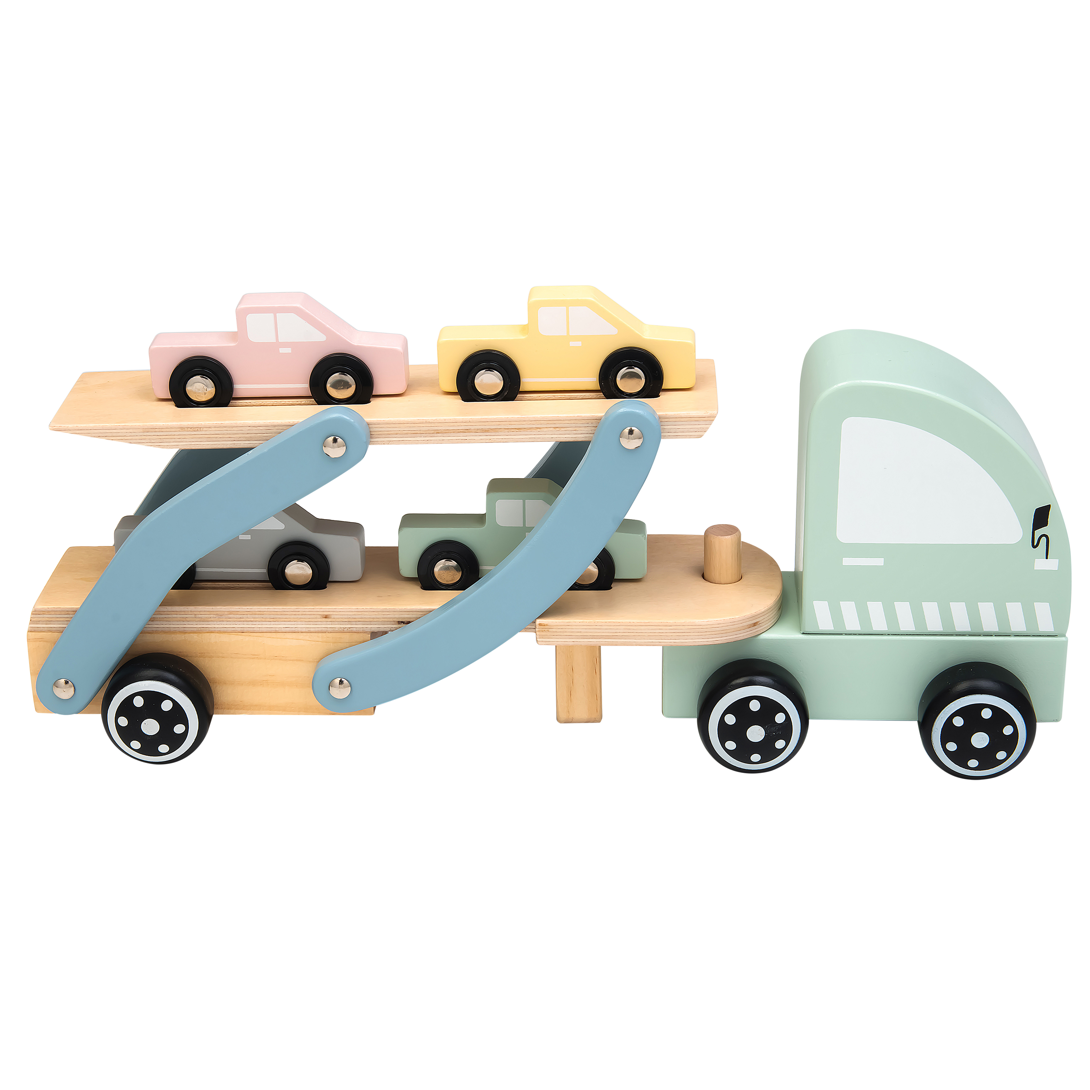 Kinder and Kids – Biltransportør med Biler (4 stk.) v:5358856 Kinder and Kids – Biltransportør med Biler (4 stk.) v:5358856