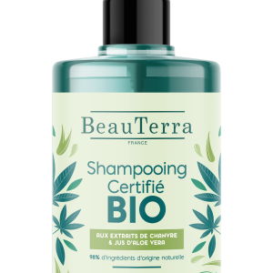 BeauTerra – Organic Shampoo with Hemp and Aloe Vera – 750 ml v:5922655