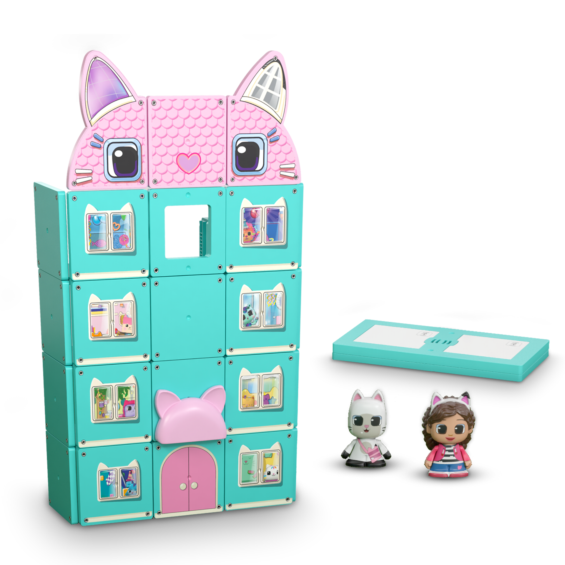 Tile Town - Gabbys Doll House Magnetic Tile playset (90343) - Gratis frakt v:5237862