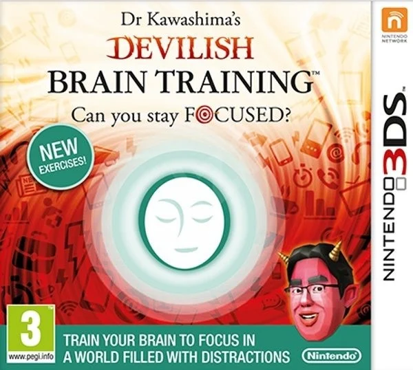 Dr Kawashima’s Devilish Brain Training: Can you stay focused? - Nintendo 3DS - Engelsk - Standard - Gratis frakt v:7258165