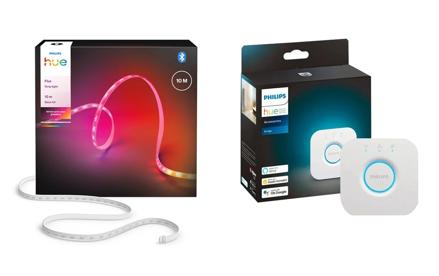 Philips Hue - Flux Lightstrip 10m & Hue Bridge 2.1 - Bundle - Gratis frakt v:6031810