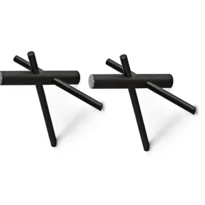 Normann Copenhagen – Sticks Knagger – Sett av 2 – Sort – Black v:5362520 Normann Copenhagen – Sticks Knagger – Sett av 2 – Sort – Black v:5362520