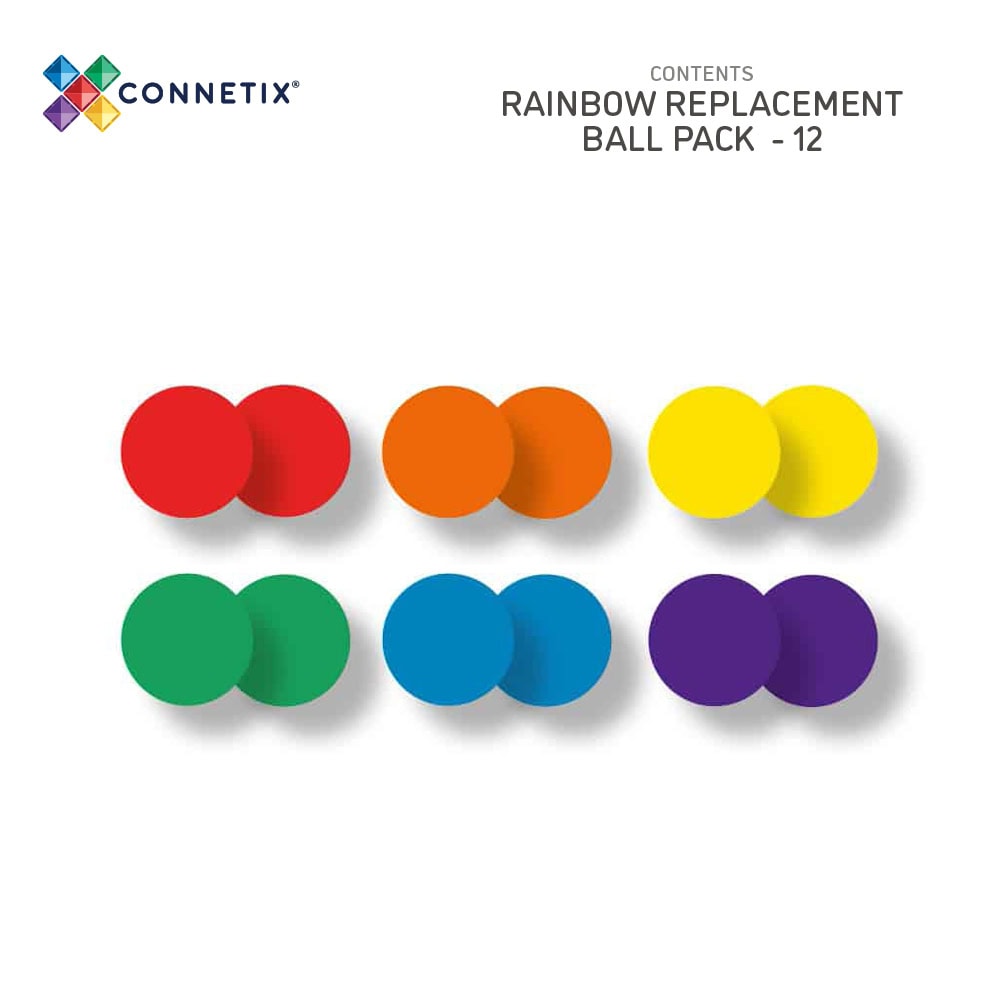 Connetix – Rainbow Ball Pack 12 Pieces (CT-R-00012-BA) v:7055397