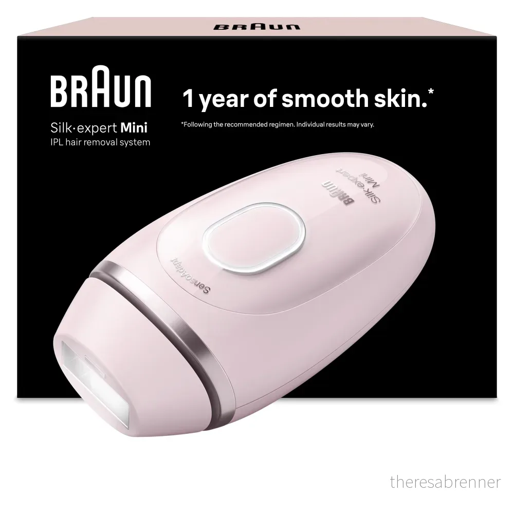 Braun - IPL Silk·expert Mini - Hårfjerning hjemme - Pink - Gratis frakt v:9008044