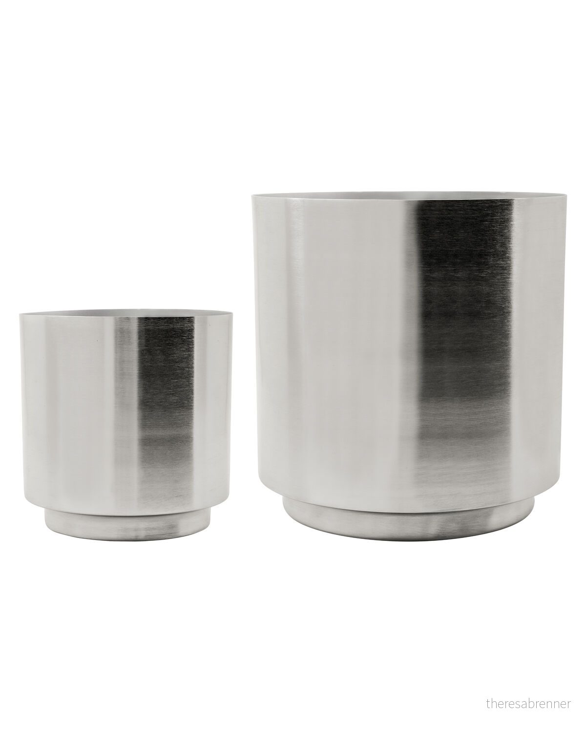 House Doctor - Plant Pot HDBailey - Silver Finish - Two Sizes - Gratis frakt v:9145942
