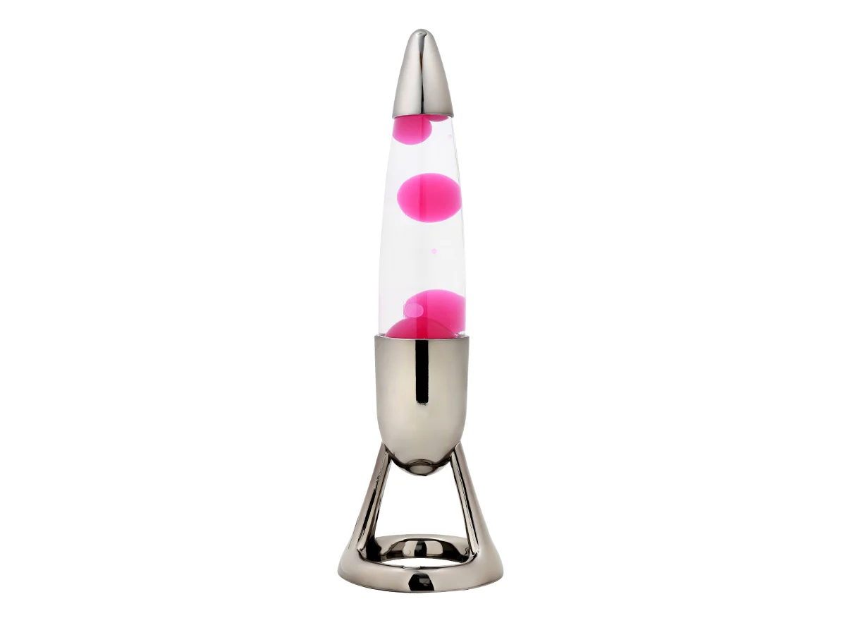 iTotal - Missile LED Lava Lamp with Color-changing Light - Pink - Diameter 10.7 cm x Height 36.5 cm v:6488150