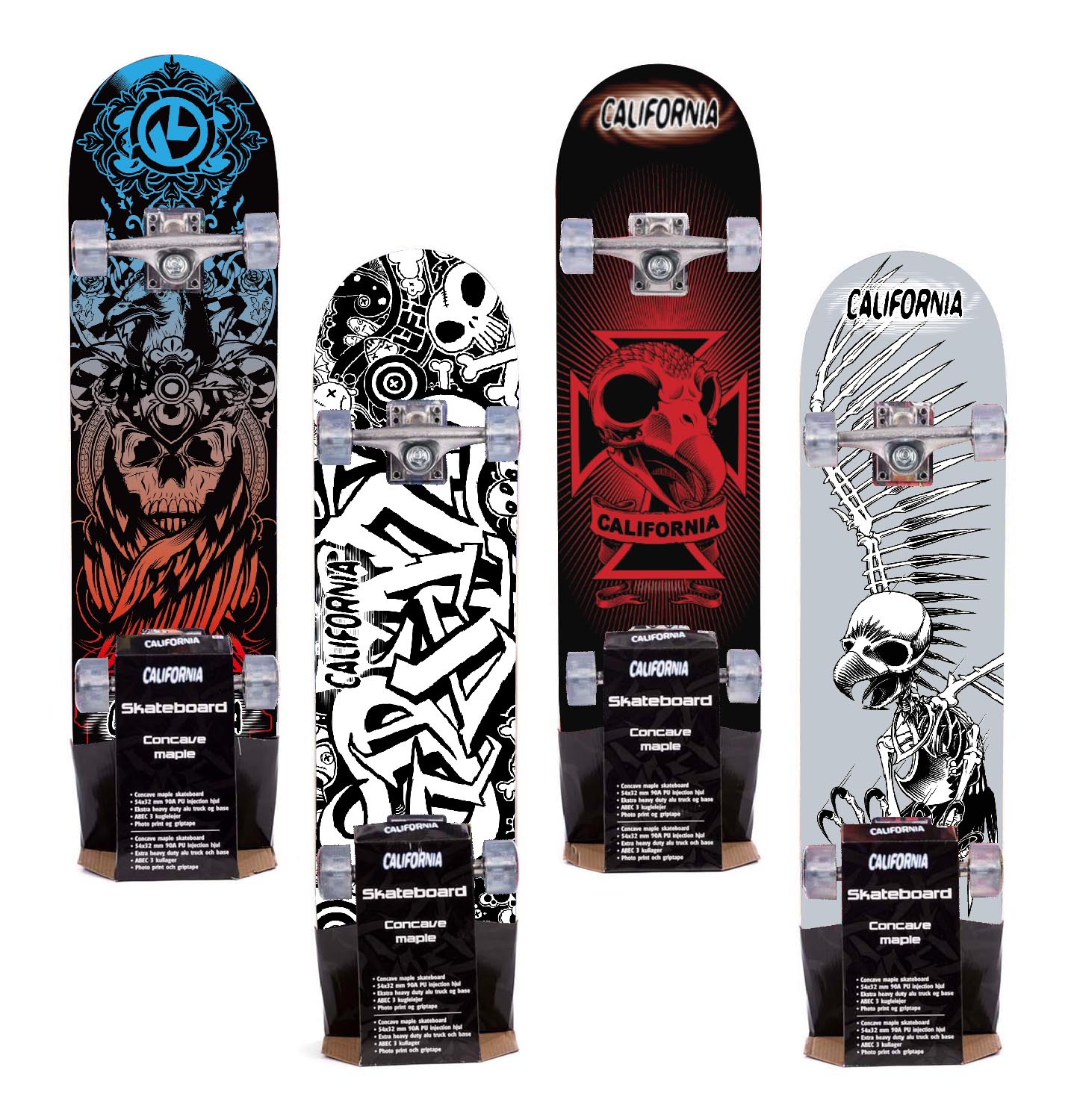 California - Concave Maple Skateboard (24306) v:4414757