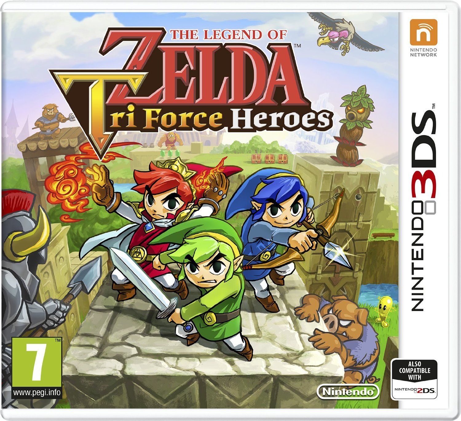 The Legend of Zelda: Tri Force Heroes - Nintendo 3DS - Engelsk - Standard v:4330619