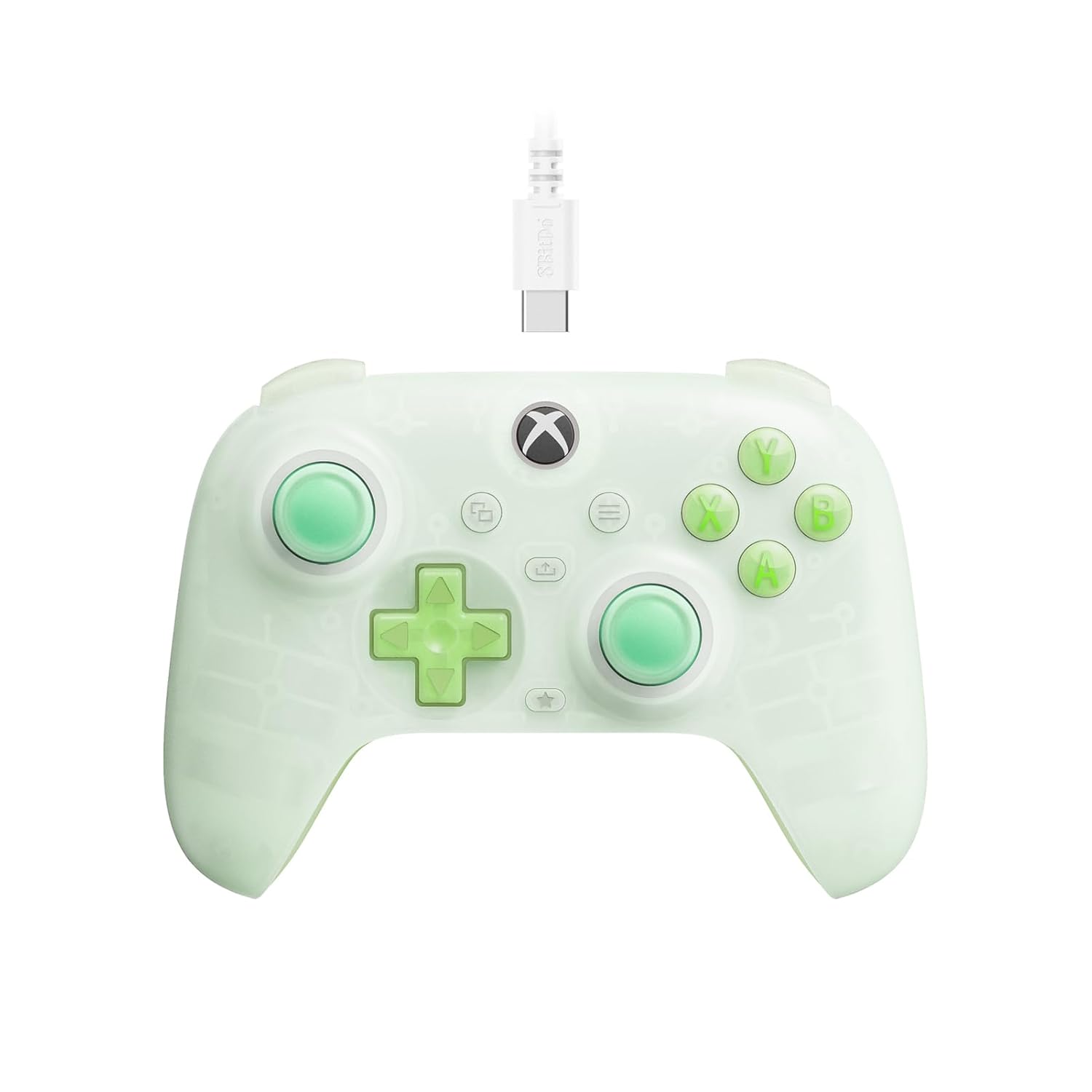 8BitDo – Ultimate Mini Gamepad Controller – Xbox (Green) – Xbox Series X – Engelsk – Standard – Clear Green v:5365980